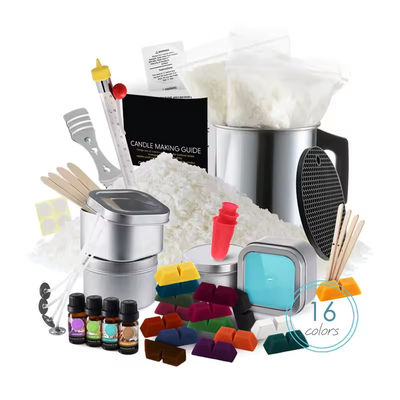 Aromatherapy DIY Candle Making Kit Large Scented Soy Candles Full Beginners Set