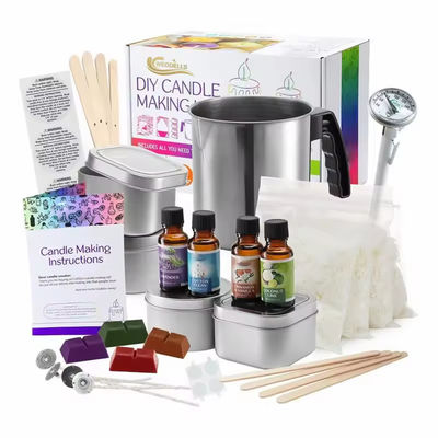 Aromatherapy DIY Candle Making Kit Large Scented Soy Candles Full Beginners Set