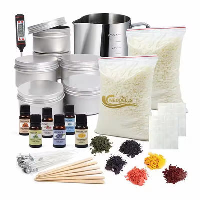 Aromatherapy DIY Candle Making Kit Large Scented Soy Candles Full Beginners Set