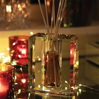 Home Decorative Aromatherapy Essential Oil Fragrance Perfume Crystal Glass Bottle Luxury Reed Diffusers