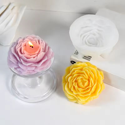 Large XL 3D Peony Candle Silicone Candle Mold DIY Big Flower Scented