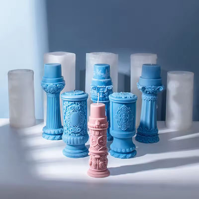 3D Roman Silicone Column Candle Mold European Simple Home Furnishing Aromatherapy Mold