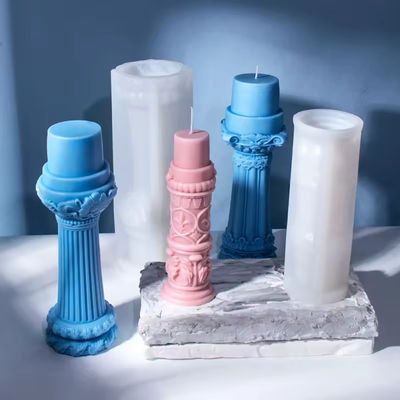 3D Roman Silicone Column Candle Mold European Simple Home Furnishing Aromatherapy Mold