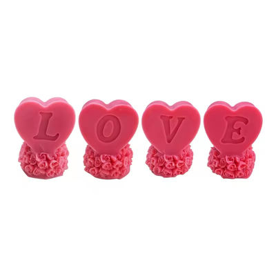 3D Silicone Valentine Flower Rose Pillar Candle Mold For DIY Candle Making