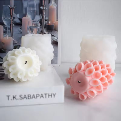 Morning Glory Pillar Handmade Silicone Candle Mold Aromatherapy Plaster Mold