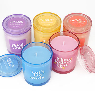 PILLAR Bars Glass Jar Scented Candle Extra Large Highly Scented Luxury Private Label Customizable