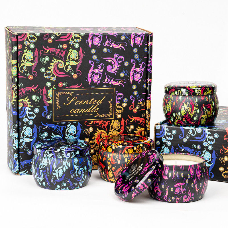 Home Decoration Aromatic Candle Tin Scented Candle Private Label Scented Candles