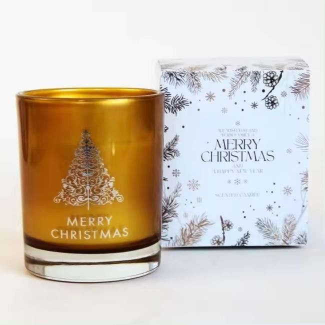 Art Empty Glass Luxury Home Candle Holders Big Christmas Fragrance Soy Wax Tin Scented Candles